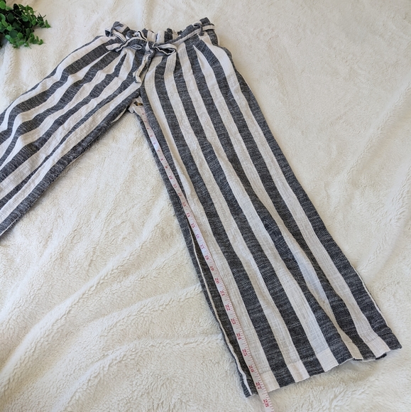 🌷3/15🌷 Indigo Rising Striped High Rise Striped Wide Leg Pants Size S - Picture 6 of 8